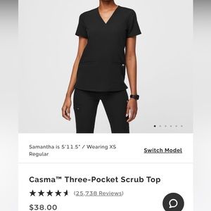 Figs Casma Three-Pocket Scrub Top